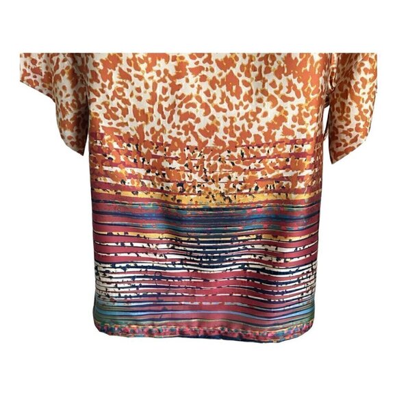 EUC - Uncle Frank Boho Print Tunic Dress Lightweight Lined 3/4 Sleeves - Size S - Picture 5 of 9